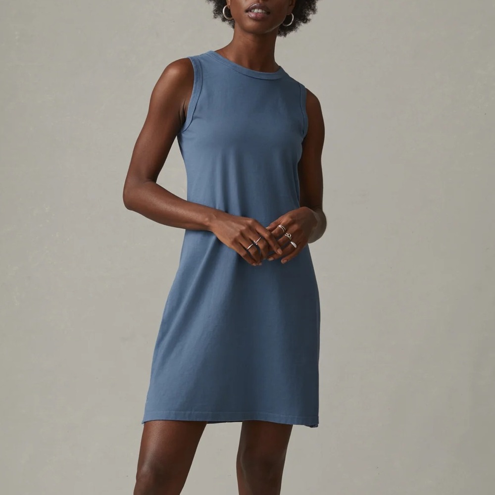 American Giantβ Sleeveless Blue Dress Sz S Cotton